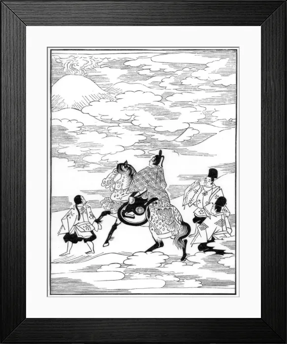 Framed Print : The Poet and the Peerless Mountain, 1608 (1886)