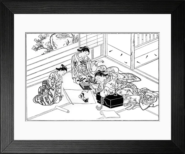 Framed Print : Rough sketching, 1736 (1886) Framed Print : Rough sketching, 1736 (1886)