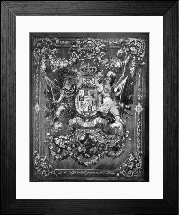 Framed Print : The arms of William and Mary, 1689-1694 (1930) Framed Print : The arms of William and Mary, 1689-1694 (1930)