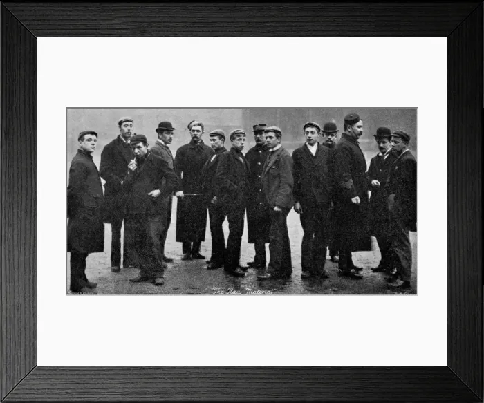 Framed Print : Army raw recruits, 1895. Artist: Gregory & Co Framed Print : Army raw recruits, 1895. Artist: Gregory & Co