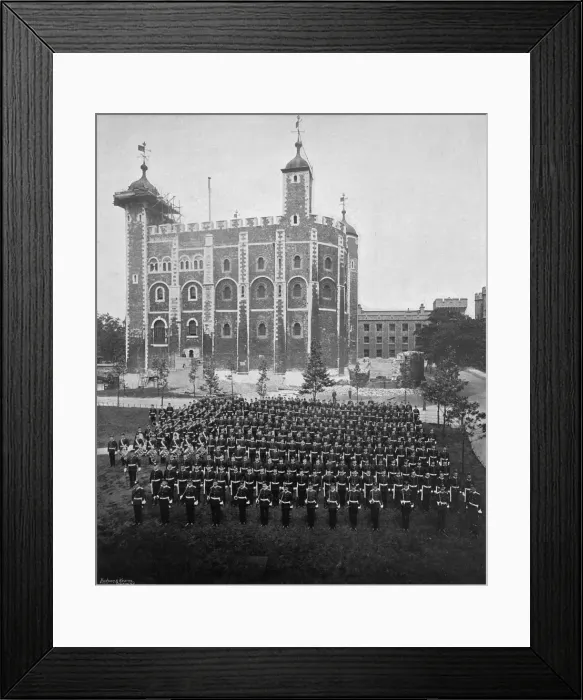 Framed Print : The 1st Suffolk Regiment at the Tower of London, 1895 (1896). Artist: WW Rouch Framed Print : The 1st Suffolk Regiment at the Tower of London, 1895 (1896). Artist: WW Rouch