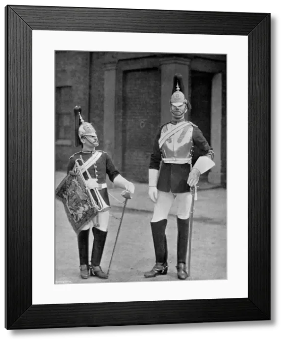 Framed Print : A trooper and trumpeter of the Royal Horse Guards, 1896. Artist: Gregory & Co Framed Print : A trooper and trumpeter of the Royal Horse Guards, 1896. Artist: Gregory & Co