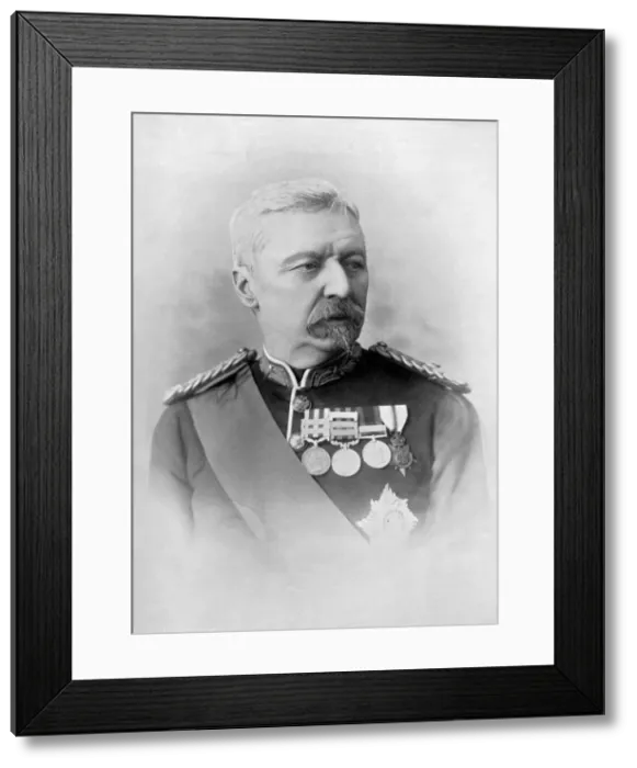 Framed Print : Major-General Sir Robert Cunliffe Low, British soldier, 1896. Artist: Ball Framed Print : Major-General Sir Robert Cunliffe Low, British soldier, 1896. Artist: Ball