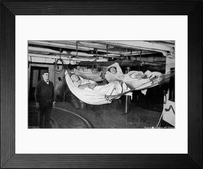 Framed Print : Jack in his watch below on board HMS Alexandra, 1896. Artist: W Gregory Framed Print : Jack in his watch below on board HMS Alexandra, 1896. Artist: W Gregory