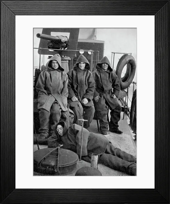 Framed Print : Bluejackets of the torpedo boat destroyer HMS Sturgeon, 1896. Artist: Gregory & Co Framed Print : Bluejackets of the torpedo boat destroyer HMS Sturgeon, 1896. Artist: Gregory & Co