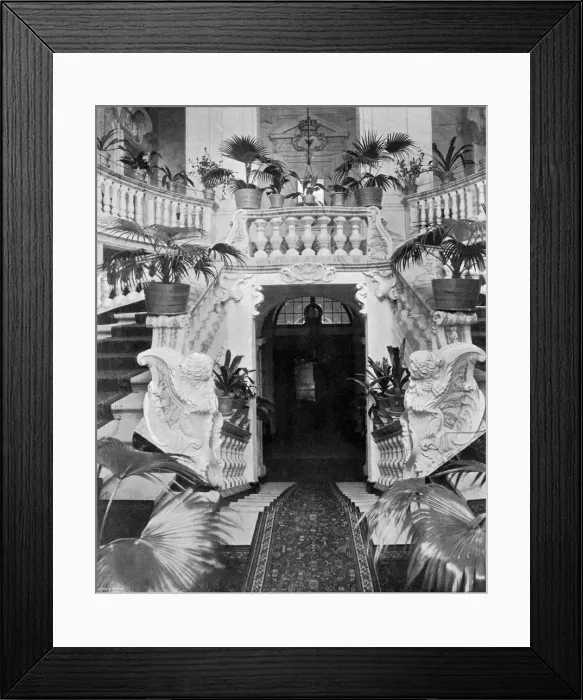 Framed Print : The staircase of Admiralty House, Malta, 1896. Artist: Ellis Framed Print : The staircase of Admiralty House, Malta, 1896. Artist: Ellis