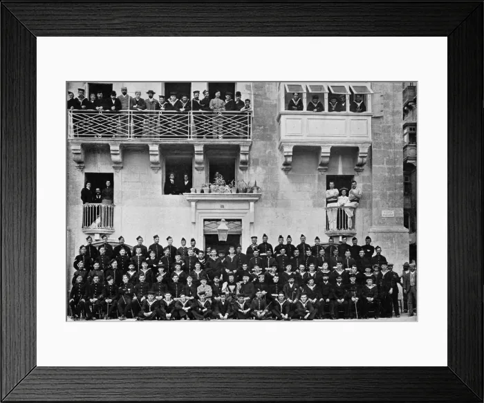 Framed Print : The soldiers and sailors home annual picnic at Malta, 1896. Artist: R Ellis Framed Print : The soldiers and sailors home annual picnic at Malta, 1896. Artist: R Ellis