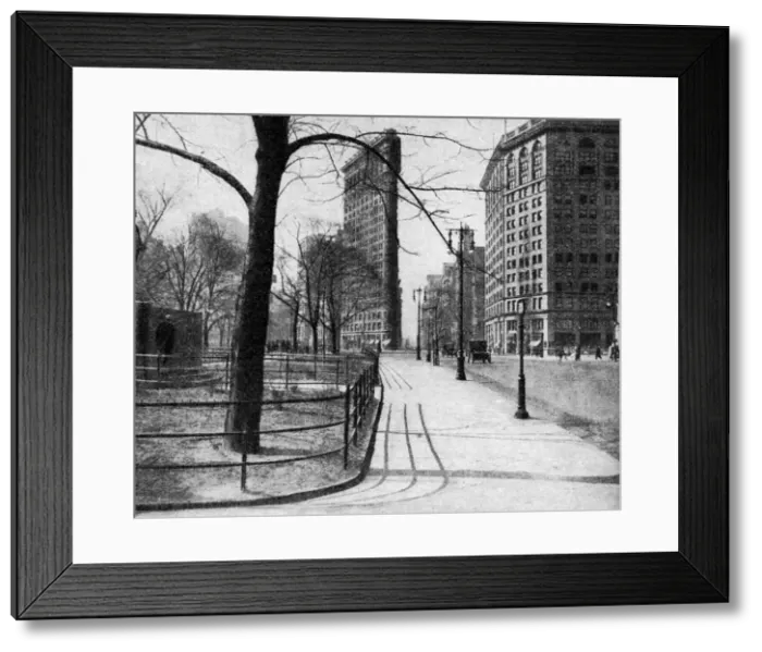 Framed Print : Flatiron Building and Madison Square, New York City, USA, c1930s. Artist: Ewing Galloway Framed Print : Flatiron Building and Madison Square, New York City, USA, c1930s. Artist: Ewing Galloway