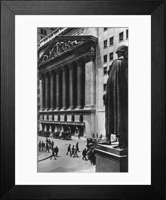 Framed Print : New York Stock Exchange, New York City, USA, c1930s. Artist: Ewing Galloway Framed Print : New York Stock Exchange, New York City, USA, c1930s. Artist: Ewing Galloway