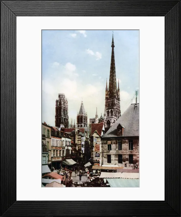 Framed Print : Rouen Cathedral, Normandy, France, c1930s. Artist: Donald McLeish Framed Print : Rouen Cathedral, Normandy, France, c1930s. Artist: Donald McLeish