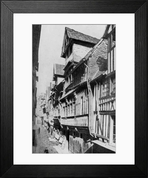 Framed Print : Medieval Lisieux, Normandy, France, c1930s Framed Print : Medieval Lisieux, Normandy, France, c1930s