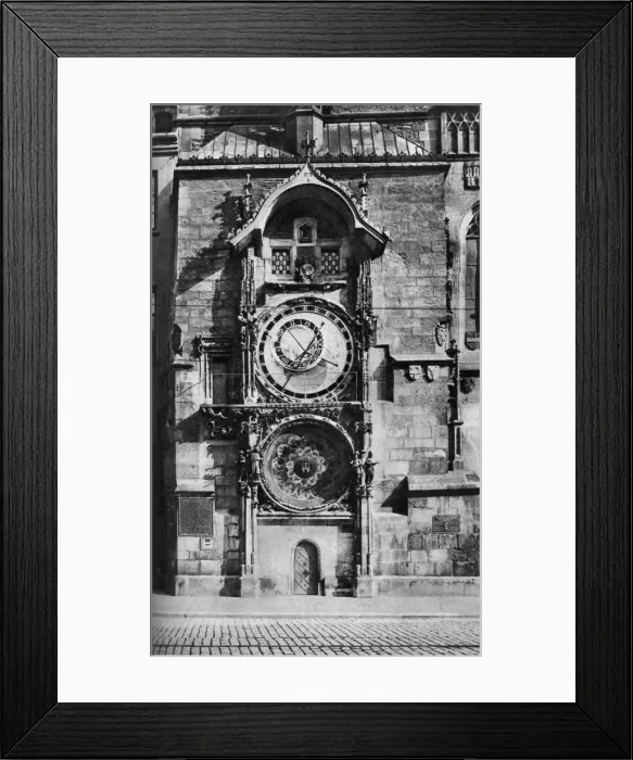 Framed Print : The Prague Astronomical Clock, Czechoslovakia, c1930s