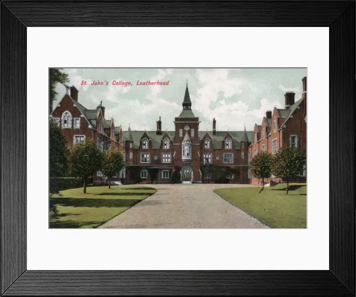 Framed Print : St Johns College, Leatherhead, Surrey, 20th century Framed Print : St Johns College, Leatherhead, Surrey, 20th century