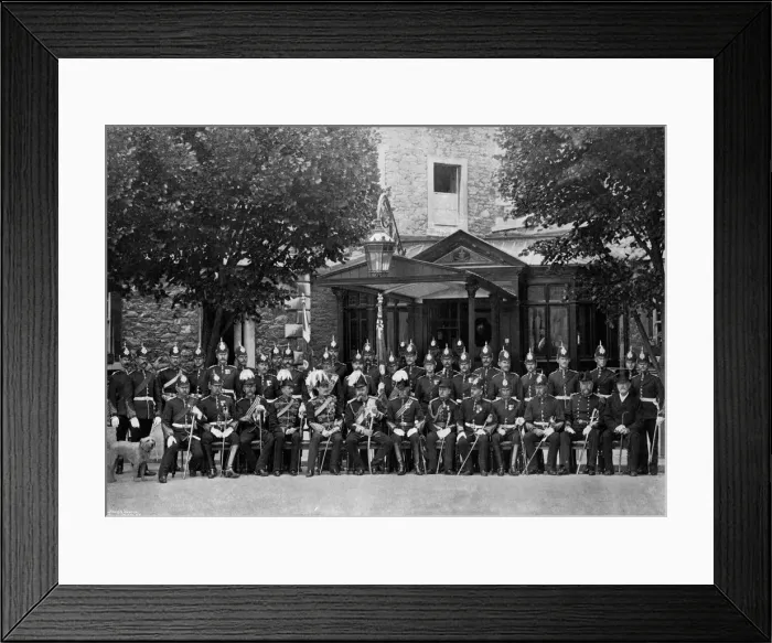 Framed Print : The Duke of Saxe-Coburg and Gotha and the officers of the Plymouth Division, 1896 Framed Print : The Duke of Saxe-Coburg and Gotha and the officers of the Plymouth Division, 1896