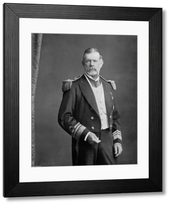 Framed Print : Vice-Admiral Sir John Ommanney Hopkins, British naval officer, 1896. Artist: Marsh Brothers Framed Print : Vice-Admiral Sir John Ommanney Hopkins, British naval officer, 1896. Artist: Marsh Brothers