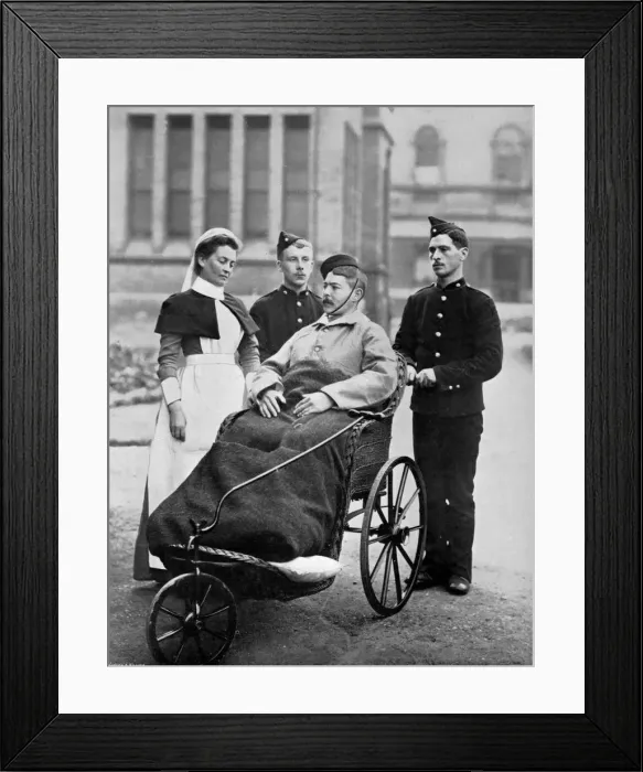 Framed Print : The convalescent, Herbert Hospital, Woolwich, London, 1896. Artist: Gregory & Co Framed Print : The convalescent, Herbert Hospital, Woolwich, London, 1896. Artist: Gregory & Co