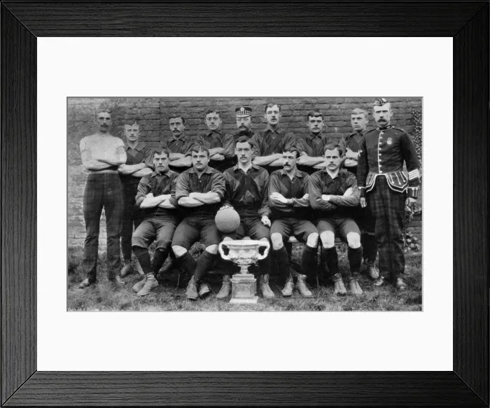 Framed Print : Football team of the 1st Royal Scots (Lothian Regiment), 1896 Framed Print : Football team of the 1st Royal Scots (Lothian Regiment), 1896