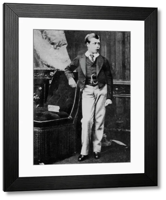Framed Print : Prince George aged eleven, c1878 (1937). Artist: Elliott & Fry Framed Print : Prince George aged eleven, c1878 (1937). Artist: Elliott & Fry