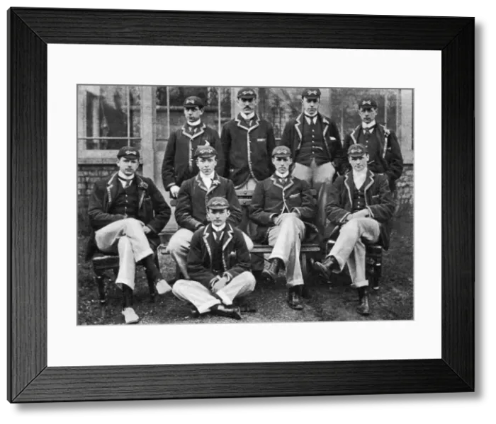 Framed Print : The winning Oxford boat race crew, 1896 (1937) Framed Print : The winning Oxford boat race crew, 1896 (1937)