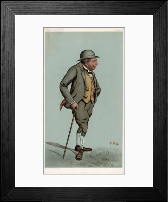 Framed Print : Charlie, Captain Charles Harold Longfield Beatty DSO, British racehorse trainer, 1903. Artist: GDG Framed Print : Charlie, Captain Charles Harold Longfield Beatty DSO, British racehorse trainer, 1903. Artist: GDG