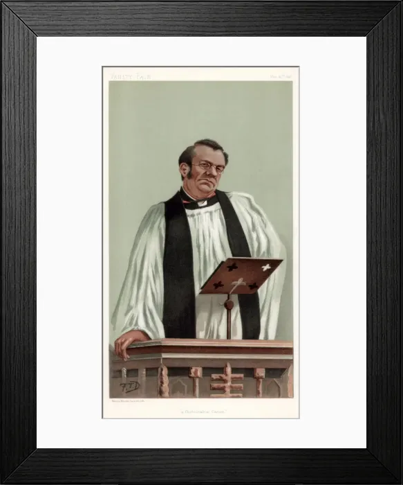 Framed Print : A Fashionable Canon, Canon Richard Eyton, 1898. Artist: FTD Framed Print : A Fashionable Canon, Canon Richard Eyton, 1898. Artist: FTD