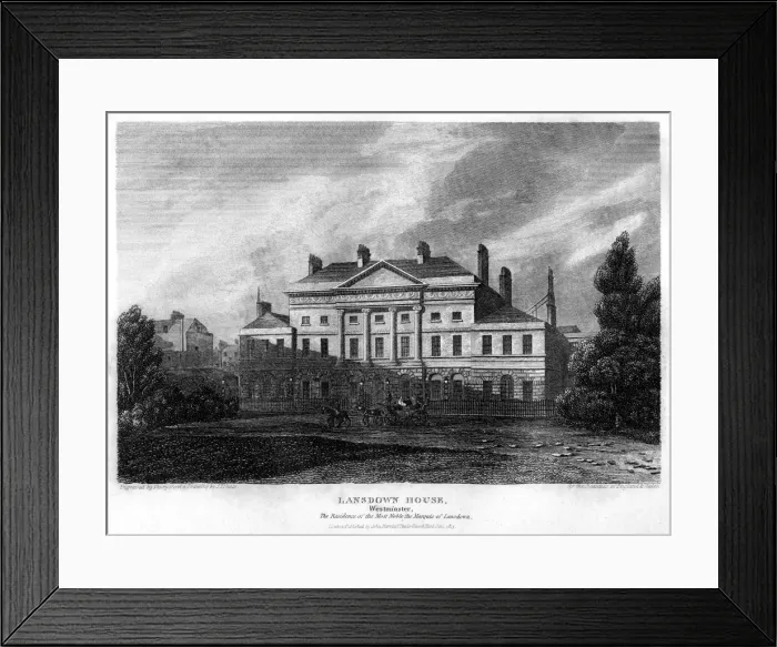 Framed Print : Lansdowne House, Westminster, London, 1815. Artist: J Shury Framed Print : Lansdowne House, Westminster, London, 1815. Artist: J Shury