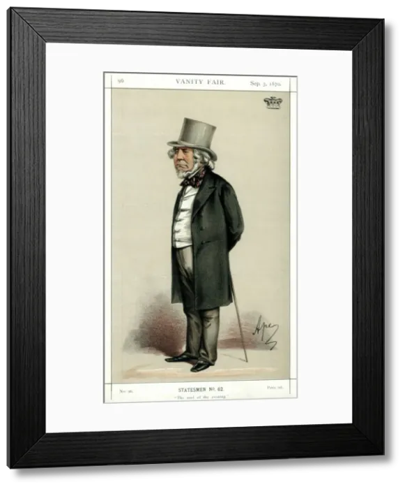 Framed Print : The Cool of the Evening, Lord Houghton, English poet and politician, 1870. Artist: Carlo Pellegrini