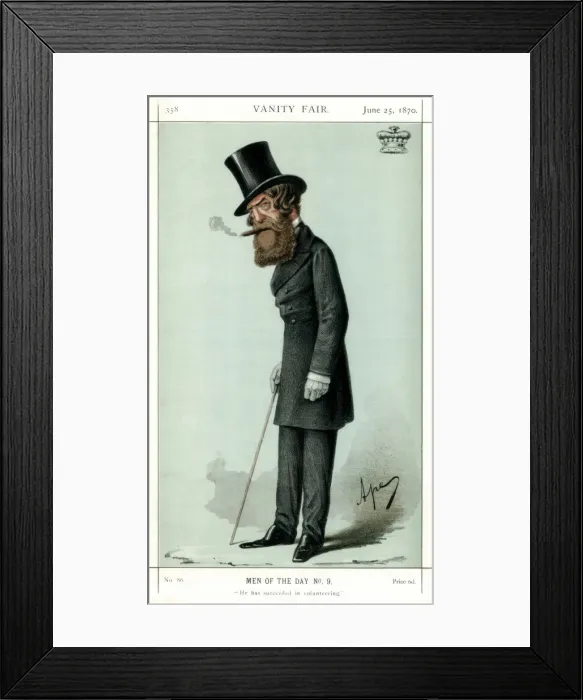 Framed Print : He has Succeeded in Volunteering, Viscount Ranelagh, 1870. Artist: Carlo Pellegrini