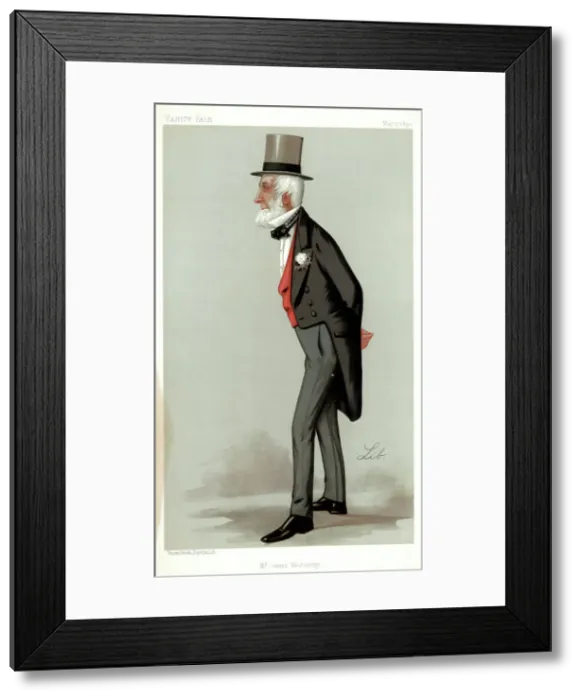 Framed Print : Mr James Weatherby, 1890. Artist: Liborio Prosperi Framed Print : Mr James Weatherby, 1890. Artist: Liborio Prosperi