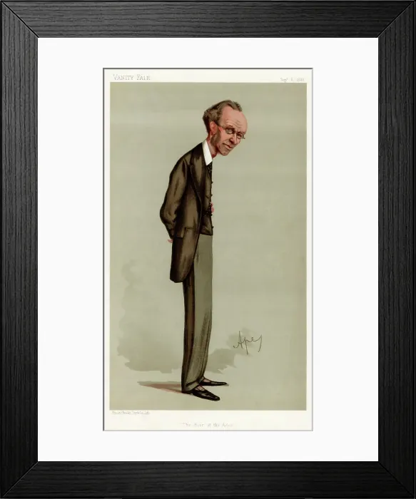 Framed Print : The Heir of the Ages, James Payn, English novelist, 1888. Artist: Carlo Pellegrini