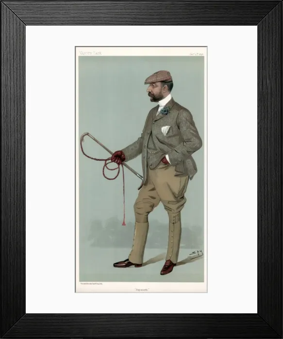 Framed Print : Papworth, Ernest Terah Hooley, British financier, 1896. Artist: Spy Framed Print : Papworth, Ernest Terah Hooley, British financier, 1896. Artist: Spy