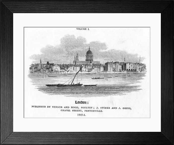 Framed Print : London, 1804. Artist: J Storer Framed Print : London, 1804. Artist: J Storer