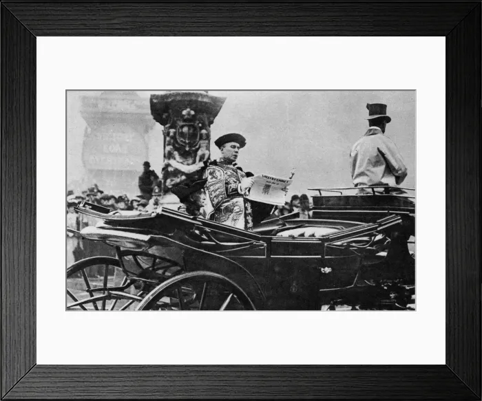 Framed Print : The announcment of the Treaty of Versailles throughout England by Royal Proclamation, 1919, (1937) Framed Print : The announcment of the Treaty of Versailles throughout England by Royal Proclamation, 1919, (1937)