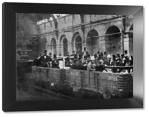 Prime Minister William Gladstone opens the Metropolitan Railway, London, 1863 (1951)