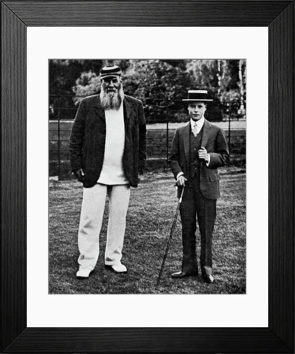 Framed Print : The Prince of Wales and WG Grace, 1911 (1951) Framed Print : The Prince of Wales and WG Grace, 1911 (1951)