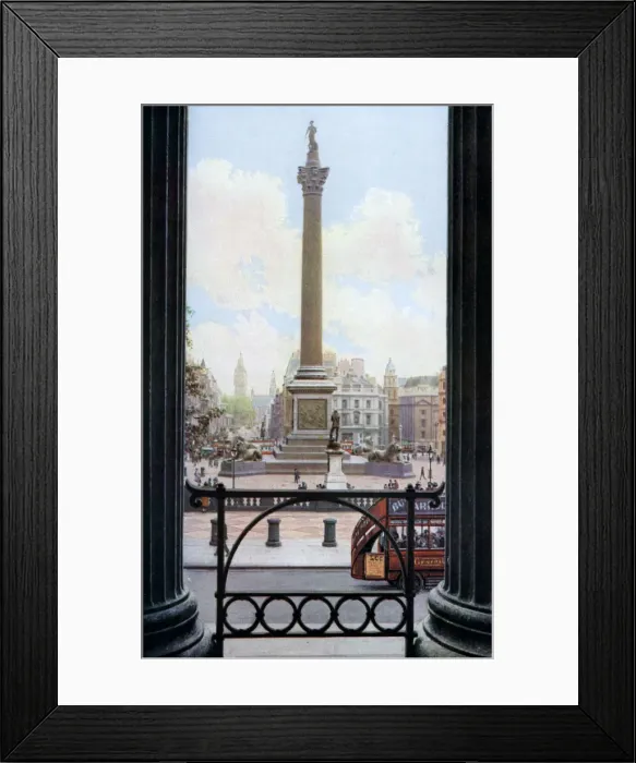 Framed Print : Nelsons Column and Trafalgar Square from the terrace of the National Gallery, London, c1930s. Artist: Spencer Arnold Framed Print : Nelsons Column and Trafalgar Square from the terrace of the National Gallery, London, c1930s. Artist: Spencer Arnold