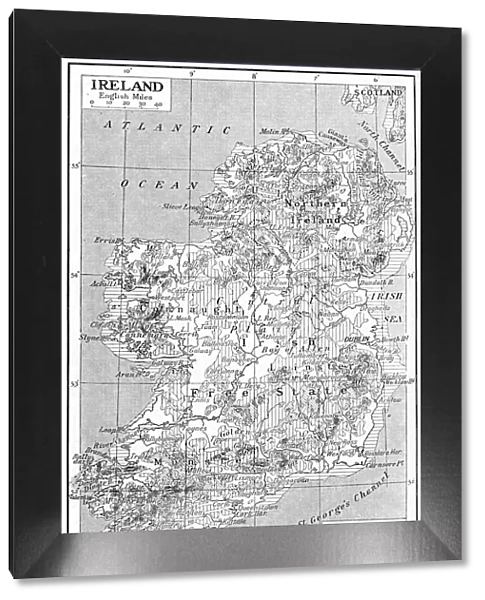 Map of Ireland, c1930s