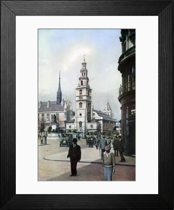 Framed Print : Church of St Clement Danes, London, c1930s. Artist: Spencer Arnold Framed Print : Church of St Clement Danes, London, c1930s. Artist: Spencer Arnold