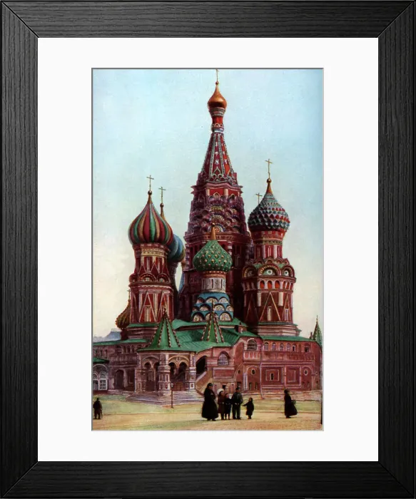 Framed Print : Cathedral of St Basil, Moscow, Russia, c1930s. Artist: SJ Beckett Framed Print : Cathedral of St Basil, Moscow, Russia, c1930s. Artist: SJ Beckett