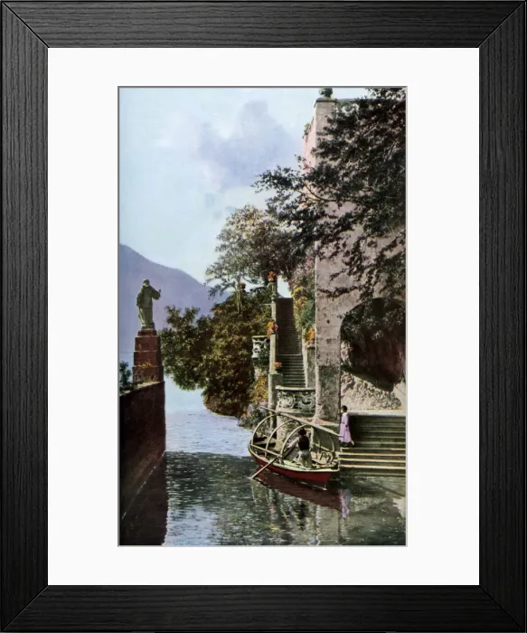 Framed Print : Villa del Balbianello, Lenno, Lake Como, Italy, c1930s. Artist: Donald McLeish Framed Print : Villa del Balbianello, Lenno, Lake Como, Italy, c1930s. Artist: Donald McLeish