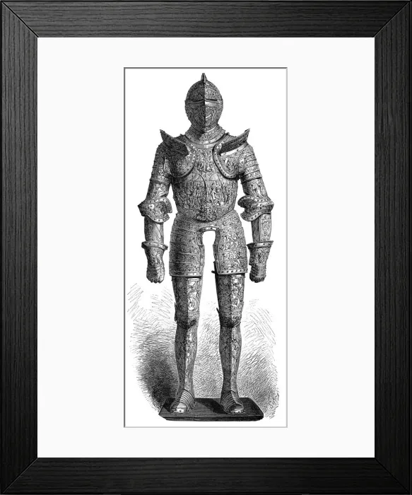 Framed Print : Armour of Henry II of France, 16th century (1882-1884). Artist: P Sellier Framed Print : Armour of Henry II of France, 16th century (1882-1884). Artist: P Sellier