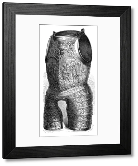 Framed Print : Armour of Henry II of France, 16th century (1882-1884). Artist: P Sellier Framed Print : Armour of Henry II of France, 16th century (1882-1884). Artist: P Sellier