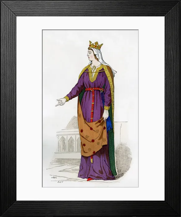 Framed Print : Capetian queen, 1360 (1882-1884) Framed Print : Capetian queen, 1360 (1882-1884)