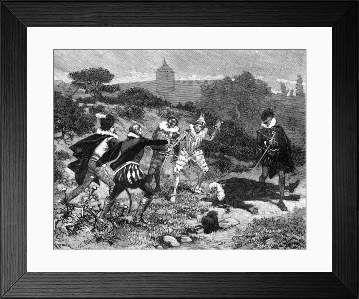 Framed Print : Duel of the Mignons, 27th April 1578 (1882-1884) Framed Print : Duel of the Mignons, 27th April 1578 (1882-1884)