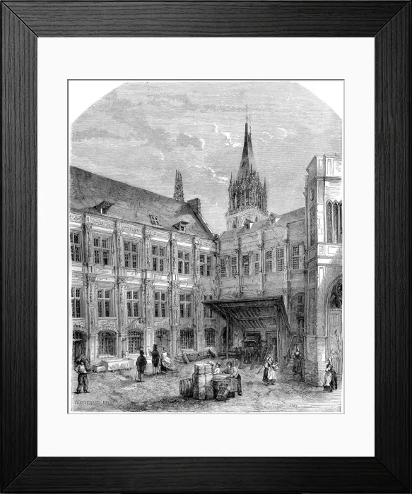 Framed Print : Palais de la Chambre, Rouen, France, 1882-1884 Framed Print : Palais de la Chambre, Rouen, France, 1882-1884