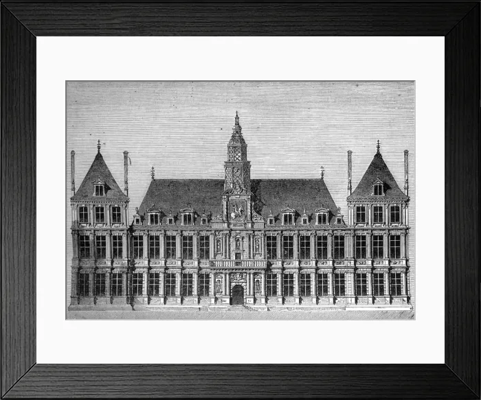 Framed Print : Hotel de Ville, Reims, France, 1882-1884 Framed Print : Hotel de Ville, Reims, France, 1882-1884