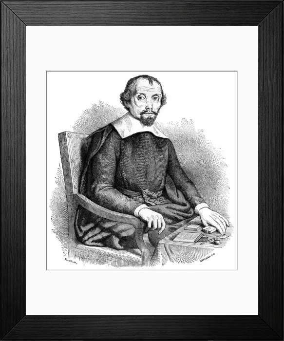 Framed Print : Theophraste Renaudot, 17th century French physician, philanthropist, and journalist, 1882-1884. Artist: Tamisier Framed Print : Theophraste Renaudot, 17th century French physician, philanthropist, and journalist, 1882-1884. Artist: Tamisier