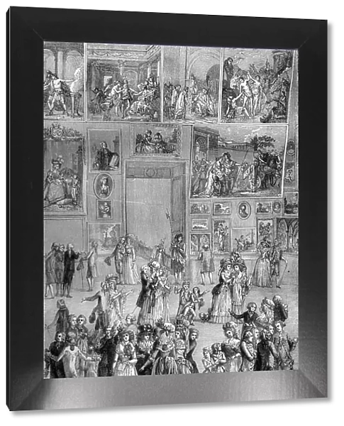 Painting exhibition, the Louvre, Paris, 1737 (1882-1884)