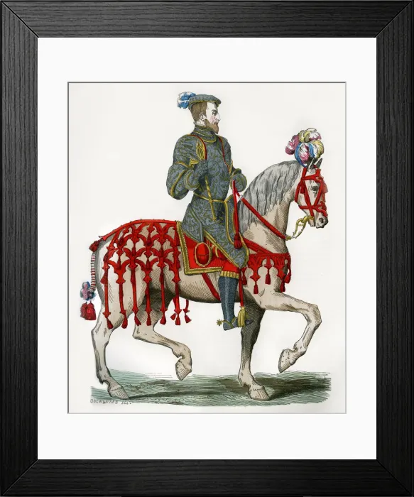 Framed Print : Henry II of France, as captain of the light cavalry, 16th century (1882-1884) Framed Print : Henry II of France, as captain of the light cavalry, 16th century (1882-1884)