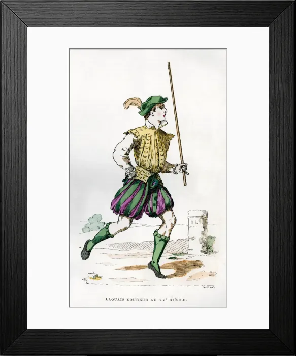 Framed Print : Messenger, 15th century (1882-1884). Artist: Petit Framed Print : Messenger, 15th century (1882-1884). Artist: Petit